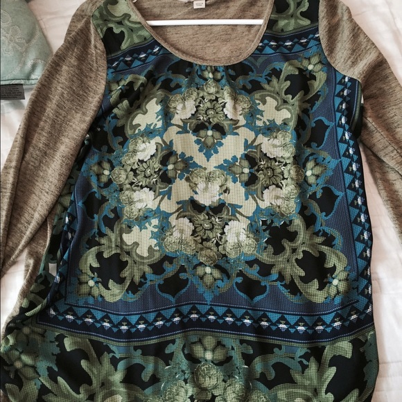 Very soft, colorful long sleeve.