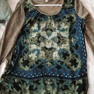 Very soft, colorful long sleeve.