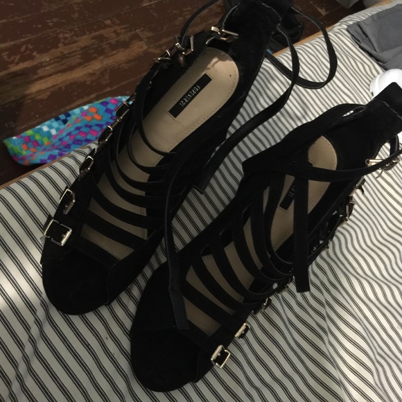 Forever 21 buckle booties
