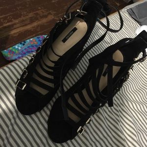 Forever 21 buckle booties