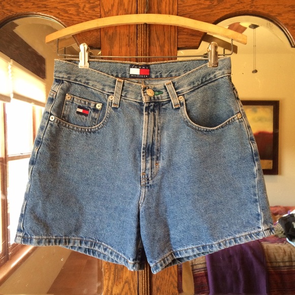 High wasted jean shorts