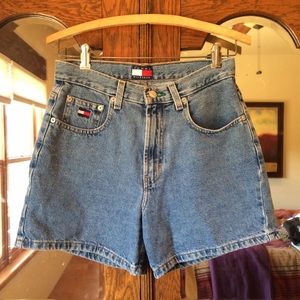 High wasted jean shorts