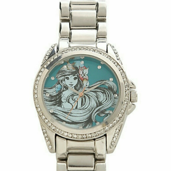 Hot Topic Jewelry - TRADED Disney princess Ariel silver watch