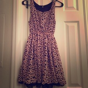 Leopard dress (pink & black)
