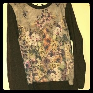 Plus Size Floral Long Sleeve
