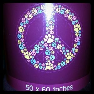 Purple plush blanket