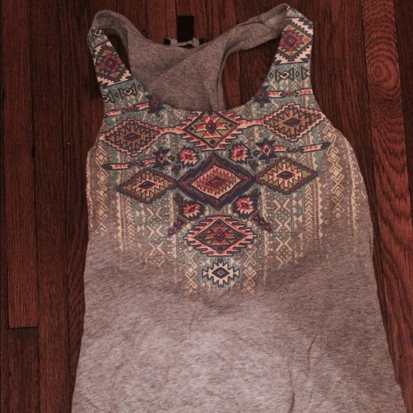 Adorable F21 racer back embroidered tank.