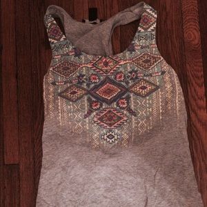 Adorable F21 racer back embroidered tank.