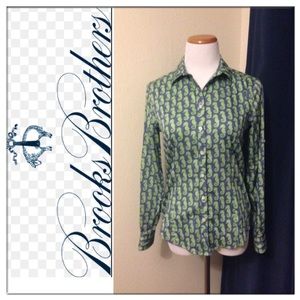 Brooks Brothers seahorse blouse