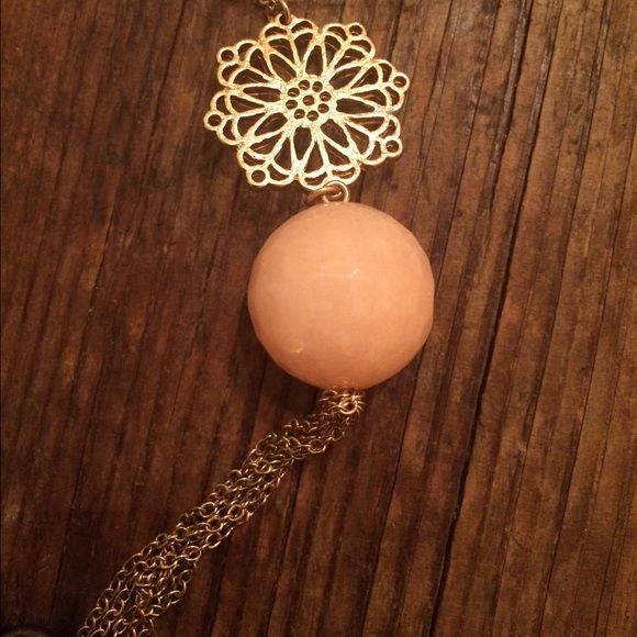 Francesca's Long Fringe Drop Necklace