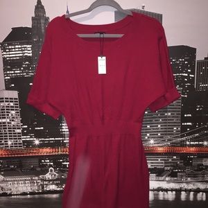 Express Red knitted dress