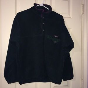 Dark Green Patagonia Snap-T Pullover