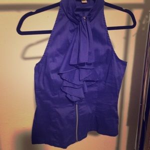 Cobalt Blue high neck top