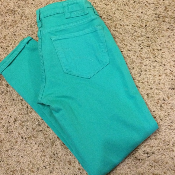 big star teal/blue denim jeans