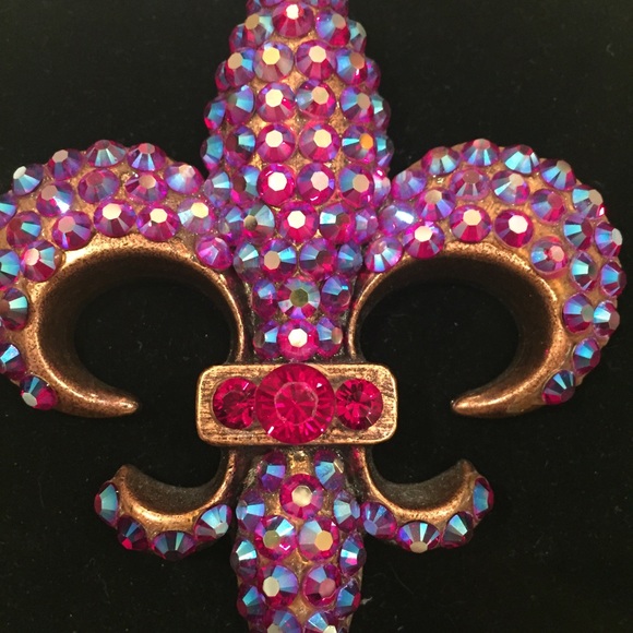 Fleur de Le crystal statement necklace - Picture 2 of 4