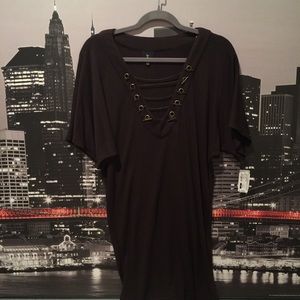 Foreign exchange-Brown shirt/dress