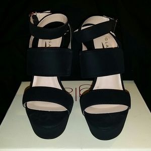 Black stilettos size 6