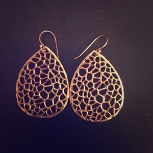 Rose gold dangle earrings