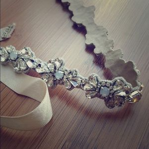 sparkly skinny sash from BHLDN