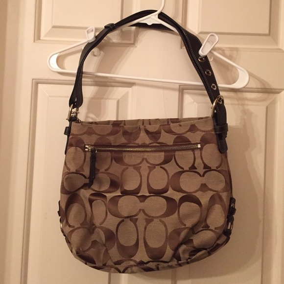 Brown Coach handbag
