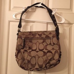 Brown Coach handbag