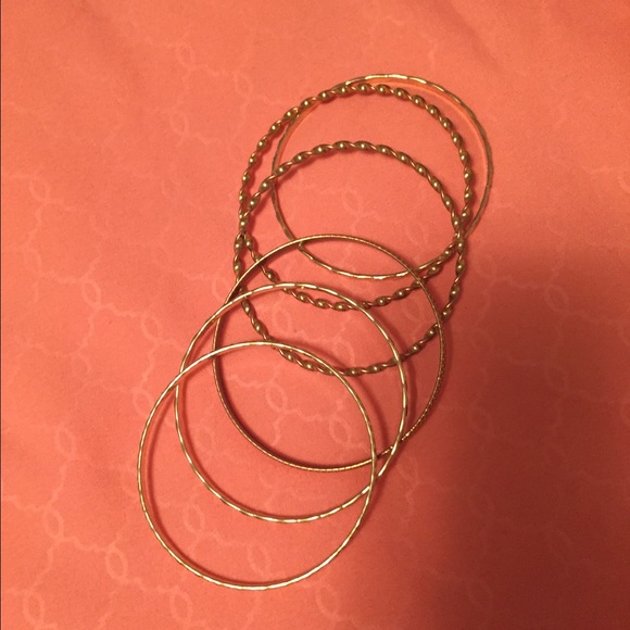 Set of gold bangles