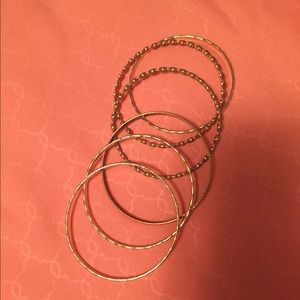 Set of gold bangles