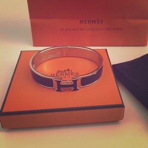 Brand NEW Hermes Clic H Black Cuff