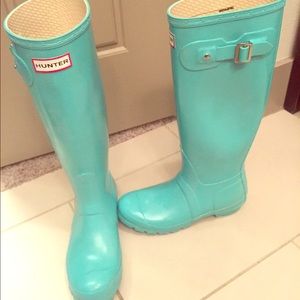 HUNTER Original Gloss Rainboots in MINT