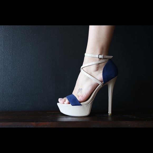 Aldo strappy heel.