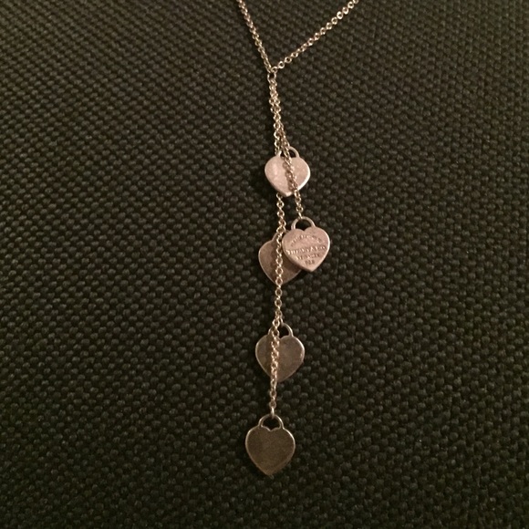 Tiffany & Co Heart Drop Necklace