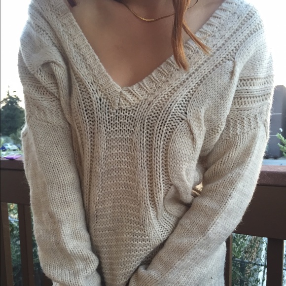 Baggy knit sweater
