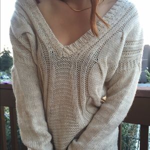 Baggy knit sweater