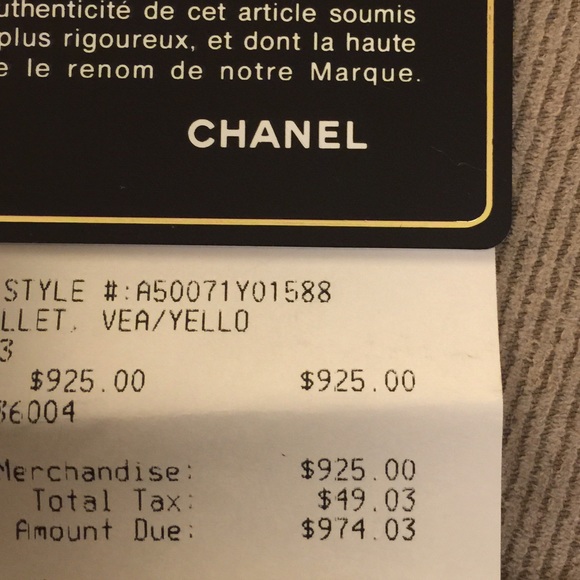 Chanel Yellow Gusset Zip Wallet 0A348 (Brand New) - Picture 3 of 4