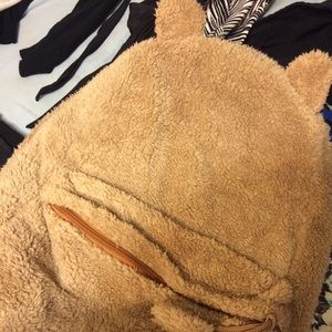 Fuzzy cute Bear backpack