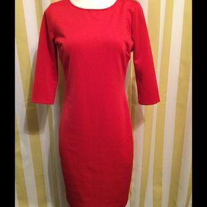 💋Lady in Red Scoop Neck F21 Dress💋