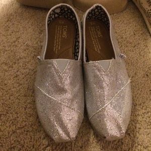 Silver Glittery Toms