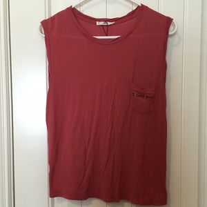 Tank with I love you pocket
