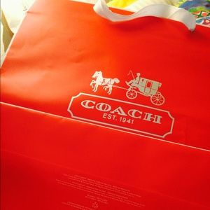 Coach large paper bag