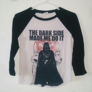 Play on star wars themed shirt