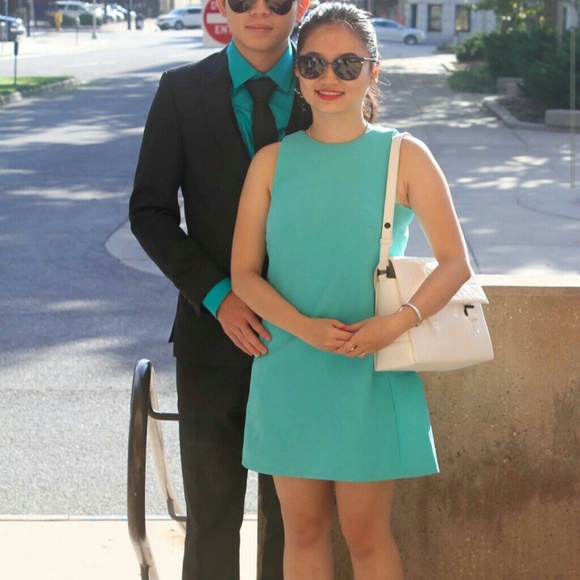 Baby green formal dress