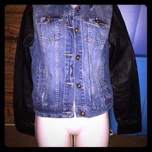 Faux leather Denim Jacket [Last one]