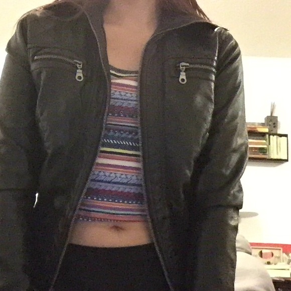 Faux Leather Jacket