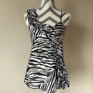 Express Zebra Striped Top
