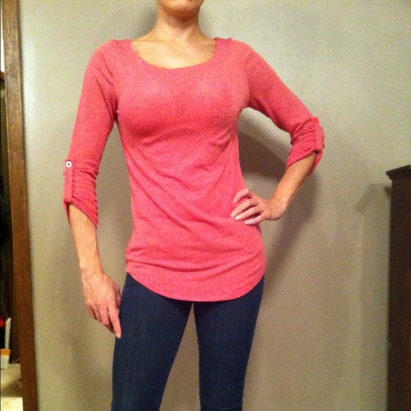 DNA Couture Tops - 💋3/4 Sleeve Boat Neck Lightweight Pocket Top