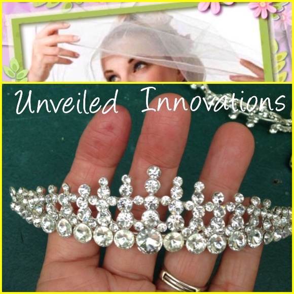 👰💍 VEIL CROWN W/ SWAROVSKI & AUSTRIAN CRYSTALS