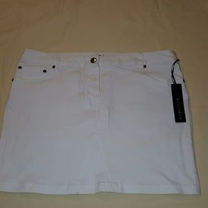 White Denim mini skirt