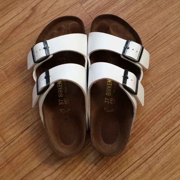 Birkenstock Shoes - White Arizona Birkenstocks