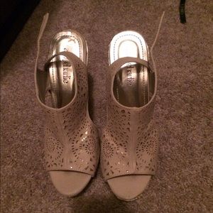 Nude wedges from Charming Charlie