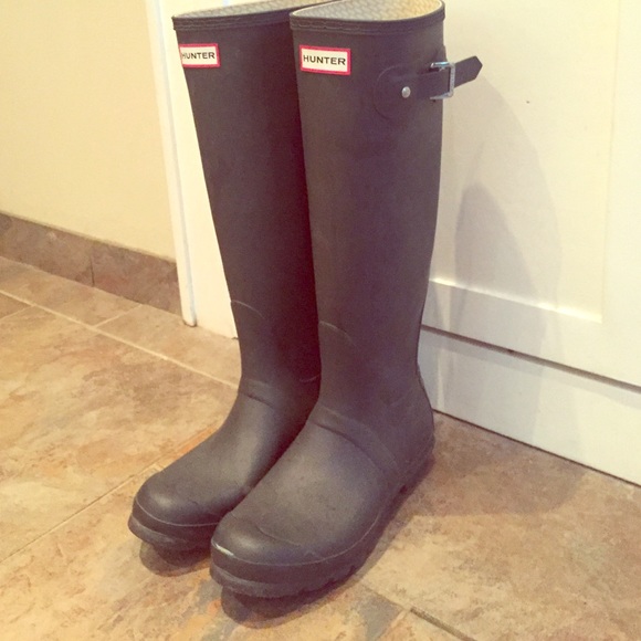 Navy Hunter Boots